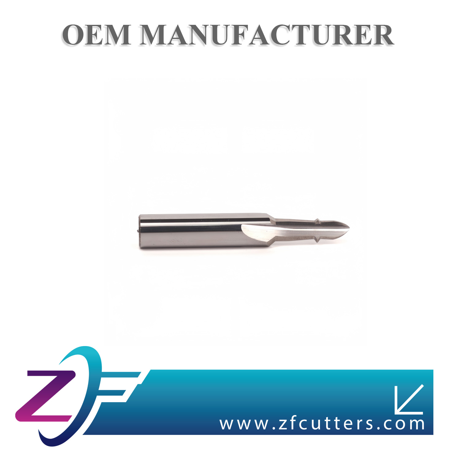 定制三刃铣刀 整体硬质合金 ZF_EM_76